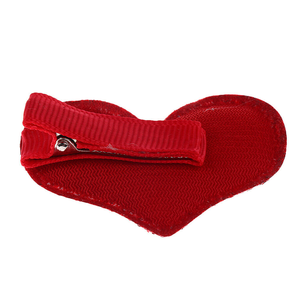 9 Pcs Ribbon Bow Flower Mixed Design Baby Girl Toddler Hair Clips  9 Pcs-Red