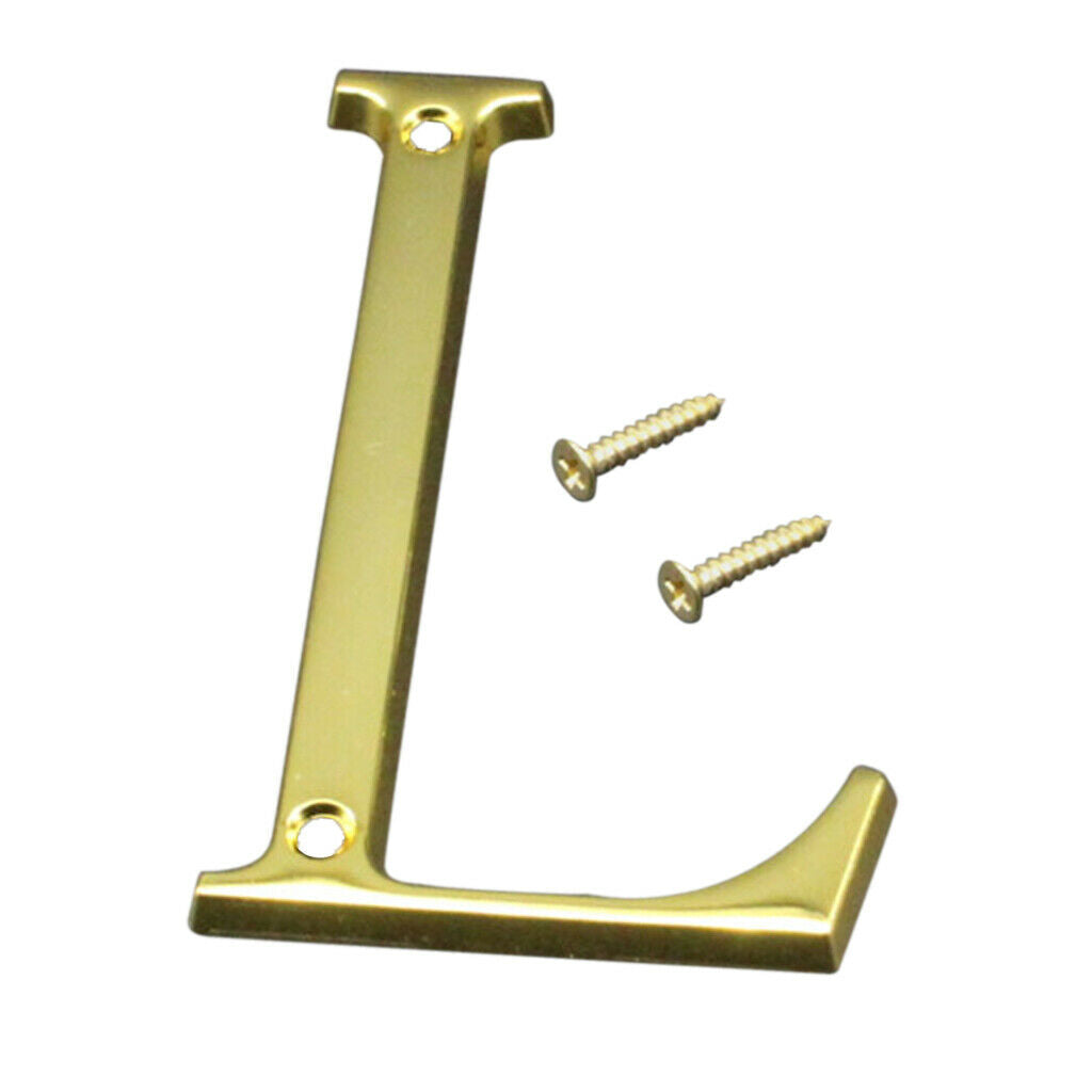 100mm Polished Door Numbers Alphabet Letter Floating House Door Number L