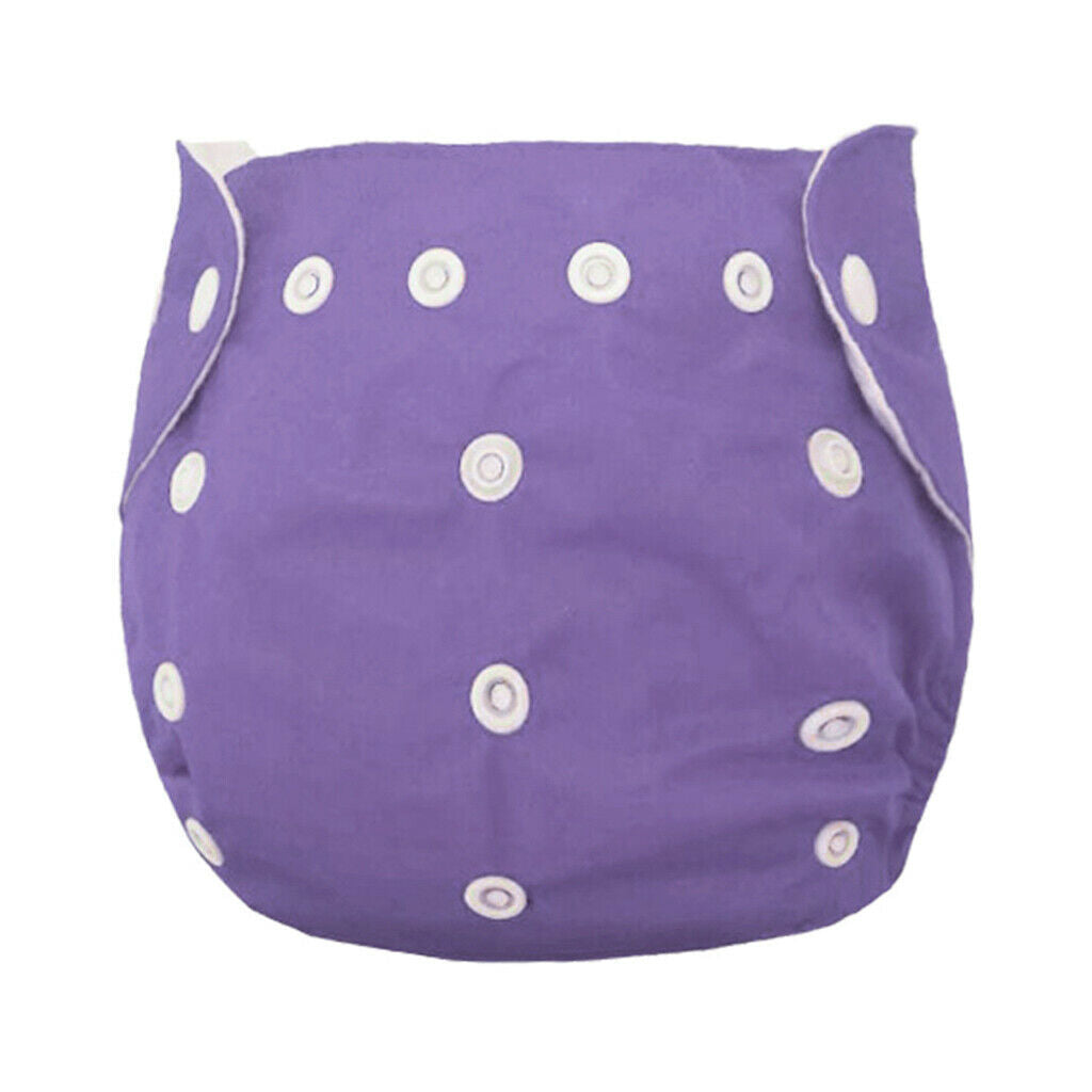 Kids Cloth Diapers Waterproof Diaper Pants Breathable Nappy Diapers Purple