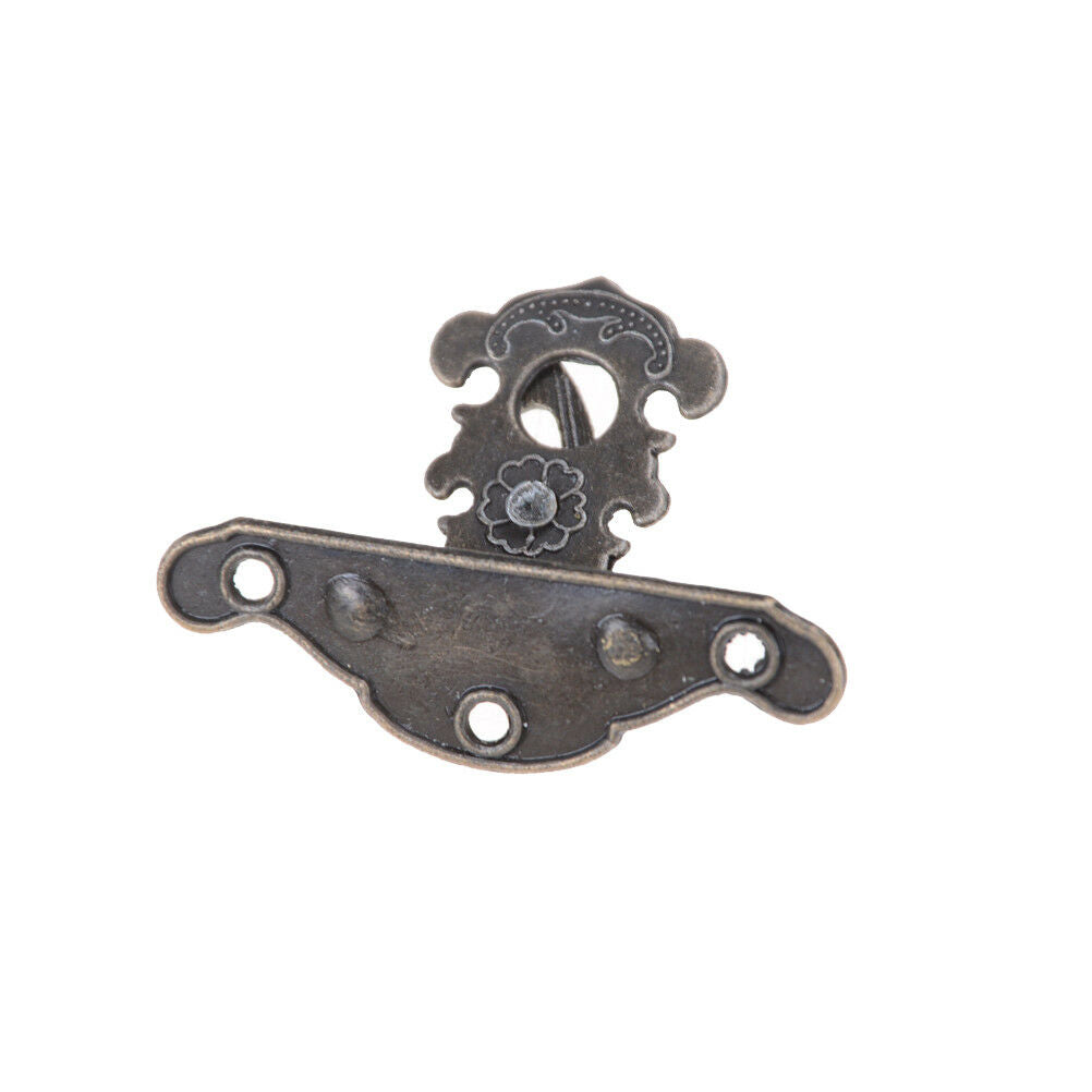 Retro Jewelry Box Hasp Lock Latch Wooden Cases Chests Decorative Hardwa C.l8