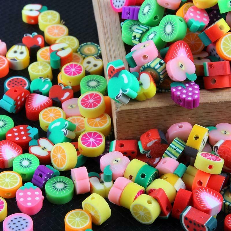 Fruit Spacer Beads Charms for Earring Necklace Jewelry Making Craft Supplies