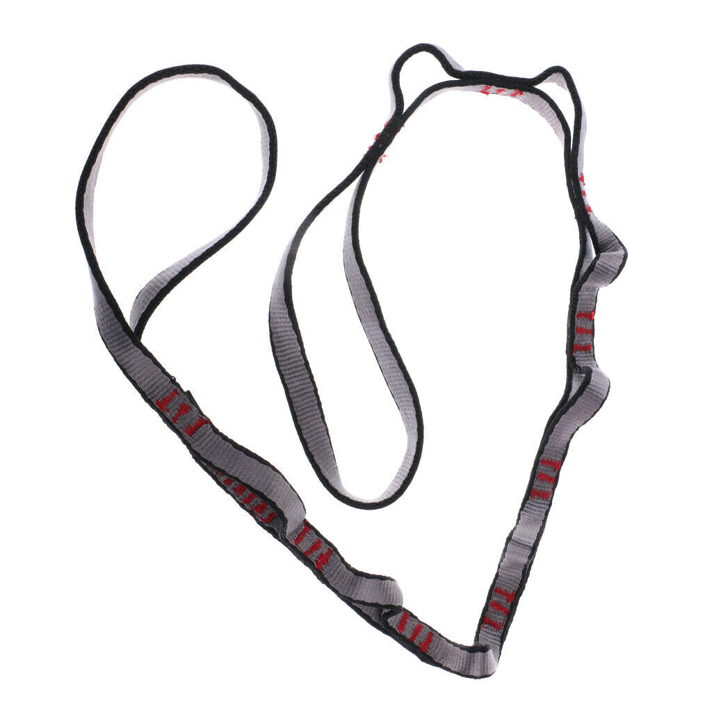 Rock Climbing Daisy Chain Yoga Swing Hammock Hanging Sling Webbing, Gray