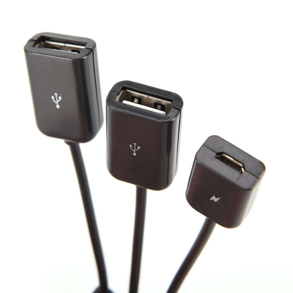Multifunctional OTG Data Line Tablet Phone Micro usb Hub Splitter OTG Ada.l8
