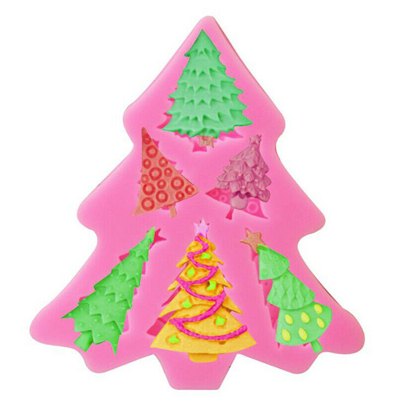 Christmas Tree Fondant Cake Silicone Mold Christmas Cake Chocolate Candy .l8