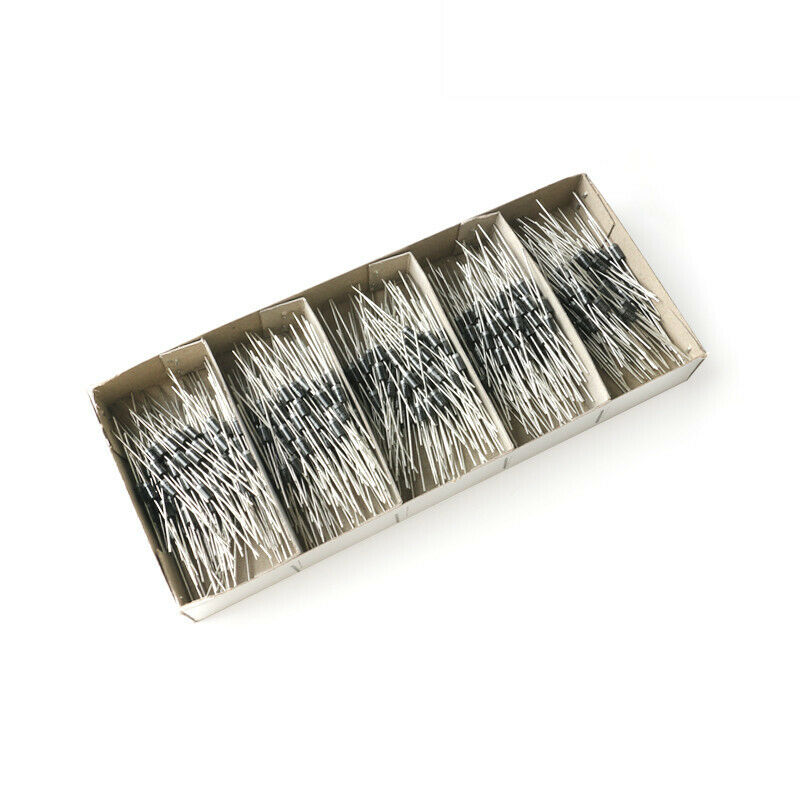 50pcs DIP FR207 DO-15 1000V/2A Fast Recovery Diode Rectifier Semiconductors