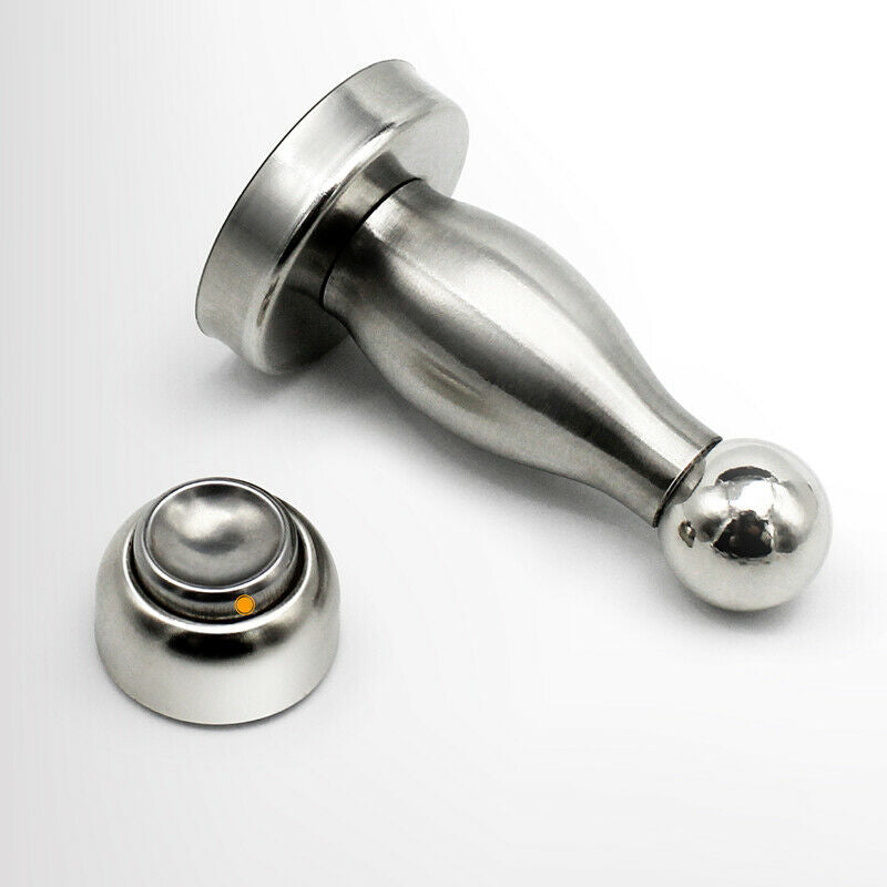 Stainless Steel Door Stopper Wall Suction Magnetic Anti Collision Door Op.l8