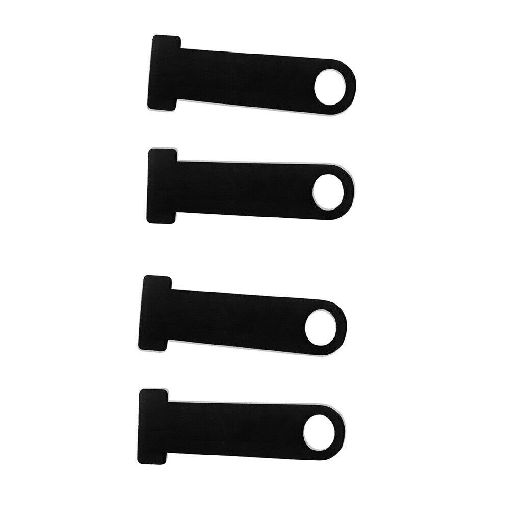 2Pairs Helmet Lock Attachment Anti-theft for Buckle Black Stainless for Suzuki