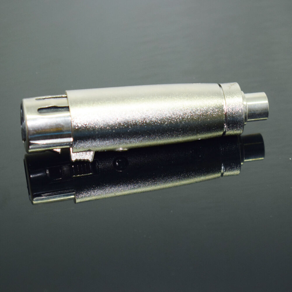 1pc XLR 3pin Female To RCA Female Socket Microphone Audio Adapter Connector