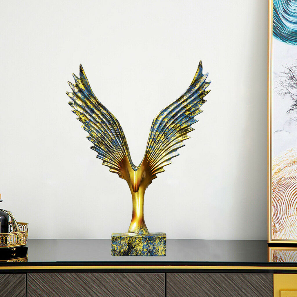 Abstract Eagle Wings Statue Fengshui Bedroom Hotel Decorative Ornaments