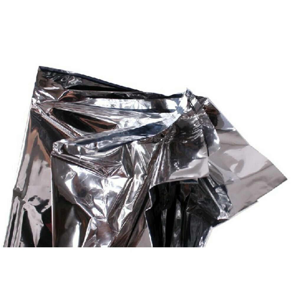 1 Pack Emergency BLANKET Thermal Survival Safety Insulating Mylar Heat 52"X84"~