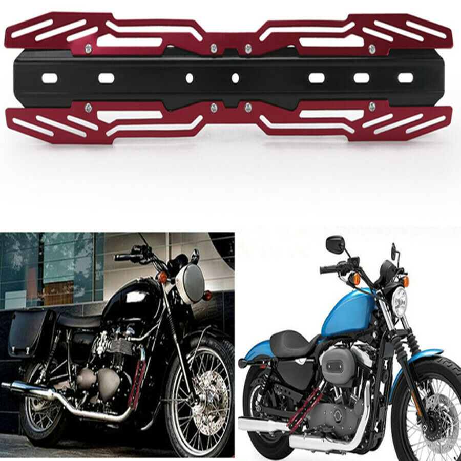 1X Motorcycle Exhaust Muffler Cover Link Pipe Ankle Shin Protector Heat Shield