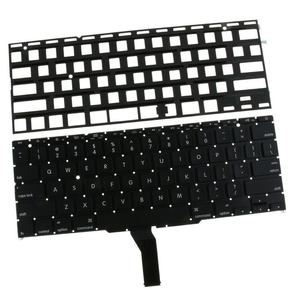 Black Plastic Backlight Laptop Keyboard Small Enter Key for   A1465 A1370,