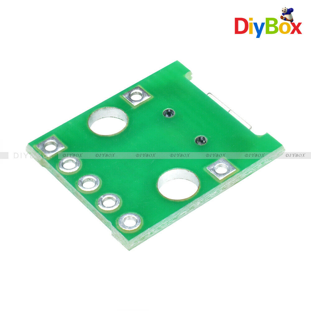 5PCS MICRO USB to DIP 5-Pin Pinboard 2.54mm micro USB type Female