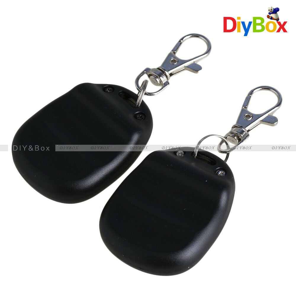 315 RF Wireless Remote Control Transmitter 2 Key Black For Garage Gate Door