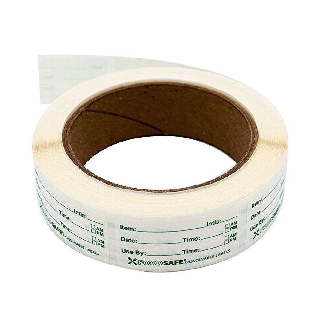 1 Roll 250x Removable Blank Freezer Food Labels Date Mark Storage Stickers