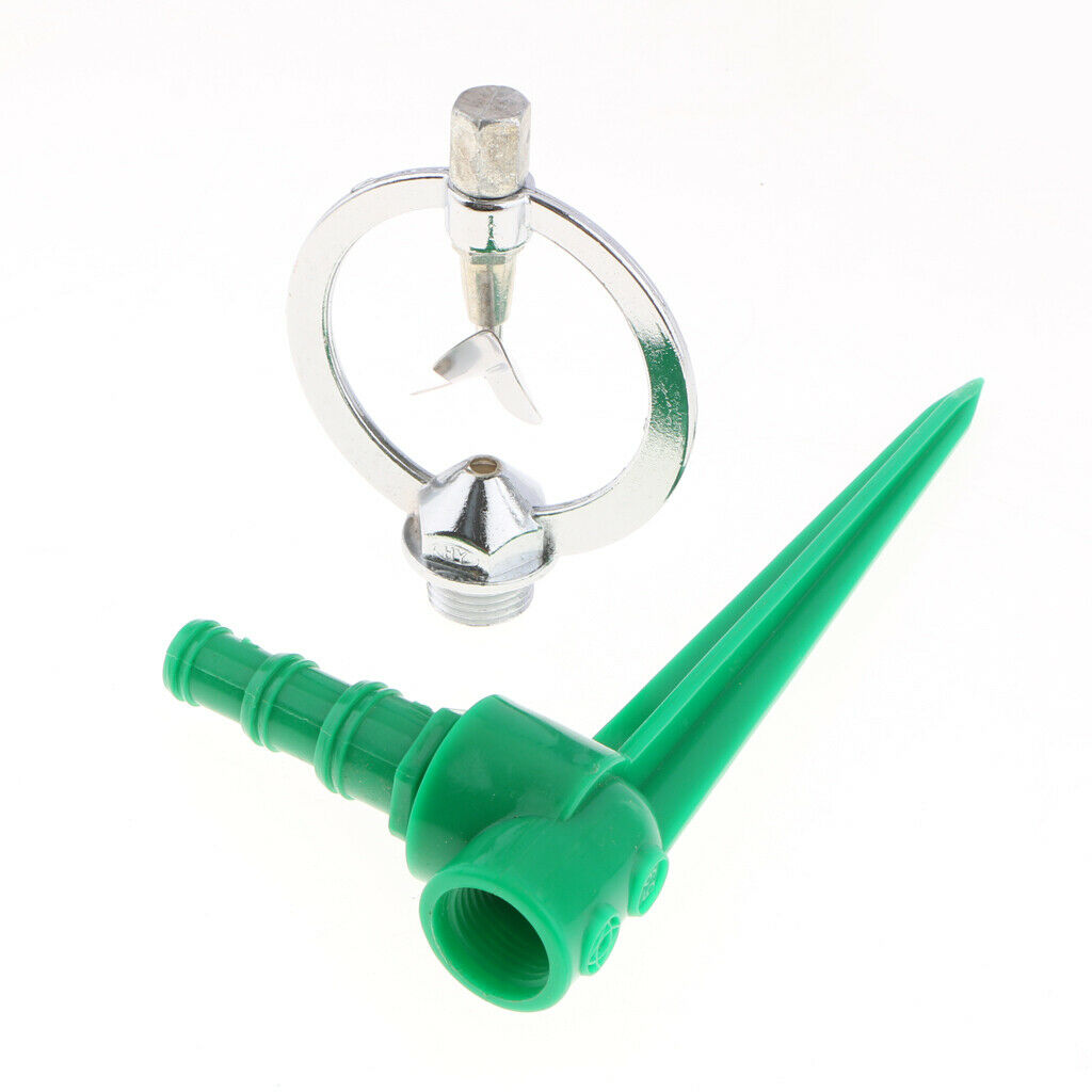 JR6030 Flow Garden Lawn Rotating Sprinkler w/ Spike Spray Nozzle Irrigation