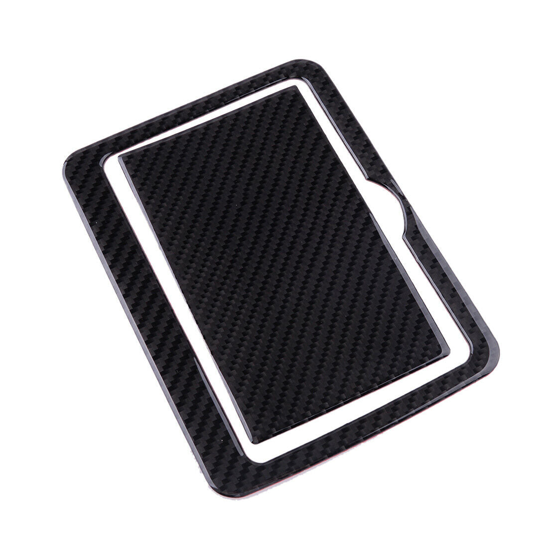 Real Carbon Fiber Rear Water Cup Holder Frame Cover Trim Fits For Infiniti Q50