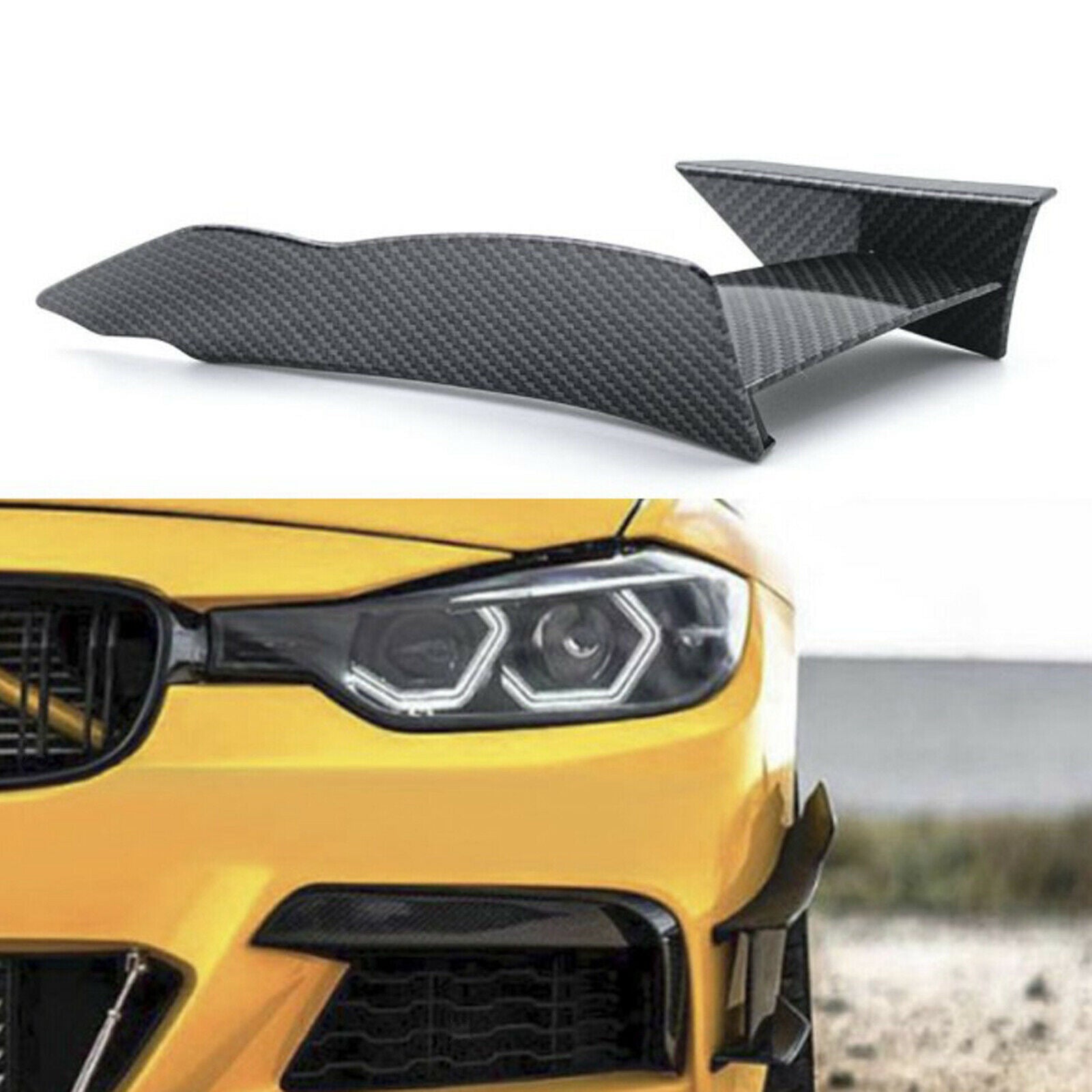 Auto Detachable Splitter Diffuser Lip ABS for F82 M4 Carbon Fiber Look
