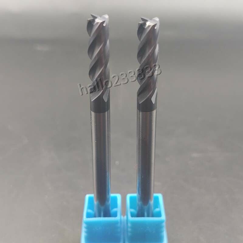 3PCS 5mm 4 Flute Milling Cutter End Mill Tungsten Carbide 75mm Shank HRC45-50