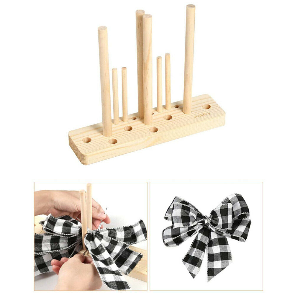 Five-in-one Bow Maker Wooden Ribbon Tool Handmade Scrapbooking Card DIY Craft