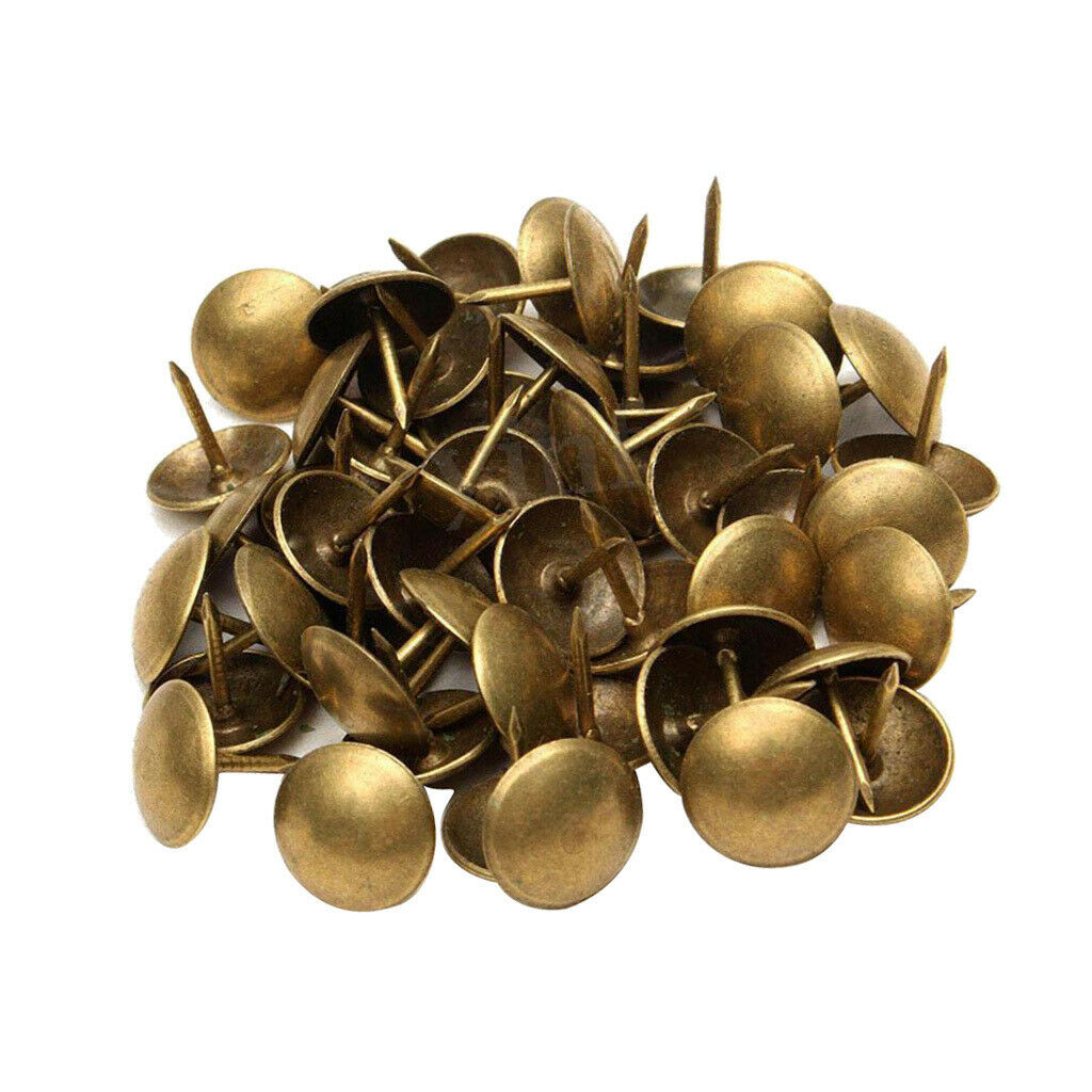 100pcs Thicken Thumb Nails for Upholstery Furniture Cork Board Chest 10x10mm