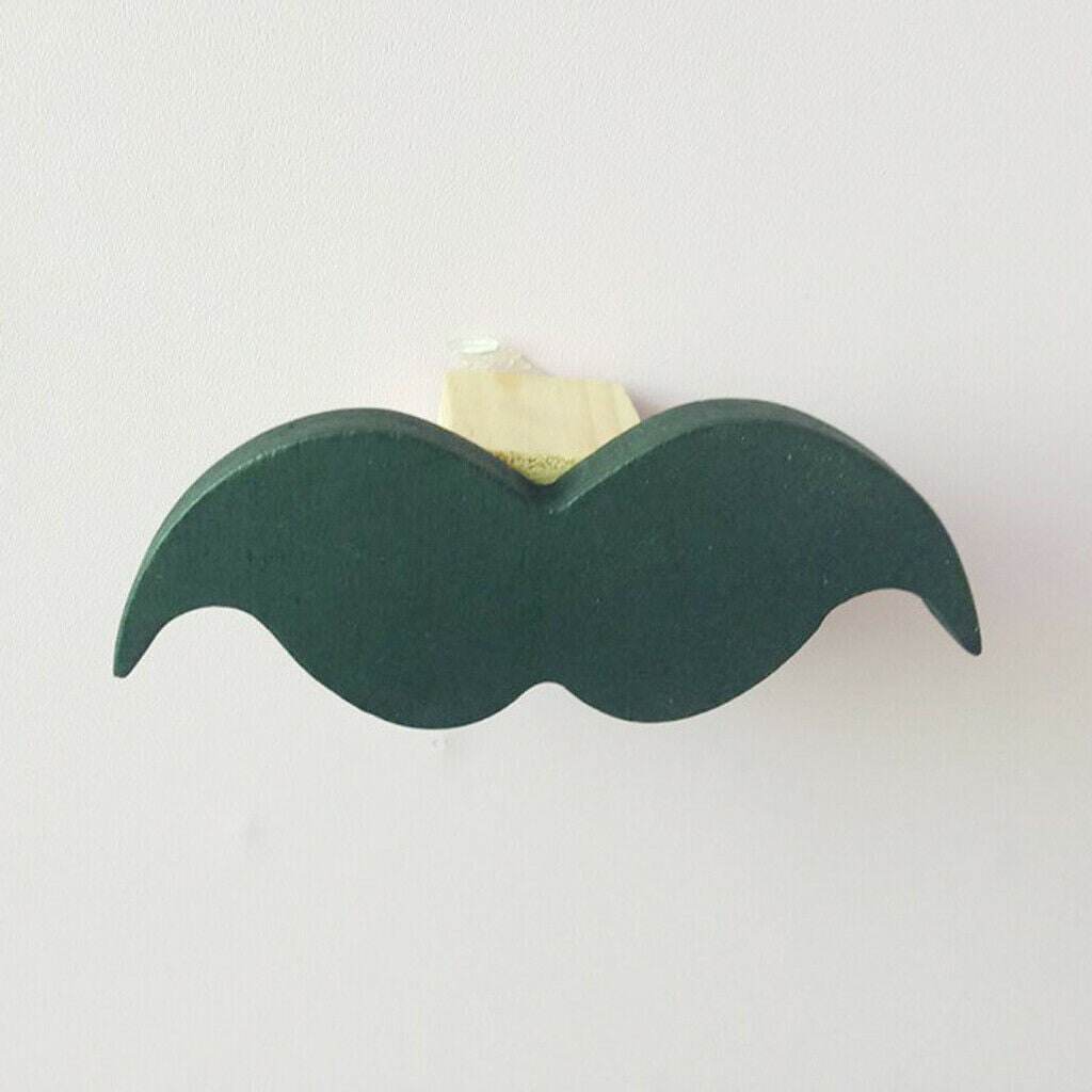 EU Style Moustache Mounted Door Wall Hook Storage Hanger Bag Holder black