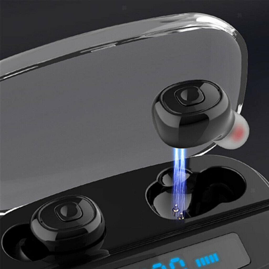 The New TWS Wireless Mini Earphone 5.0 Waterproof Display Bluetooth Headset