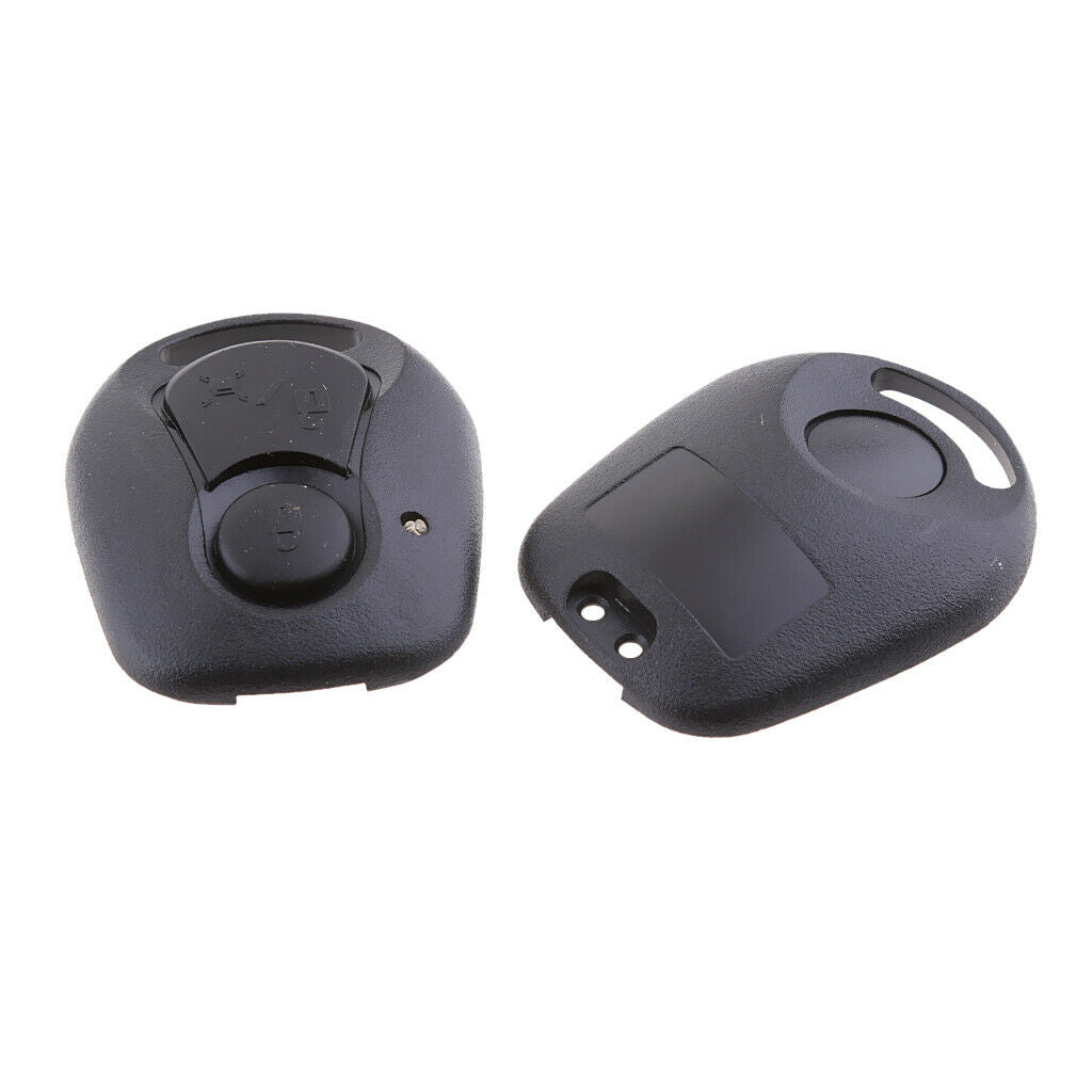Replacement Remote Key Case Cover Fob Shell 2-Button Fit for Ssangyong Black