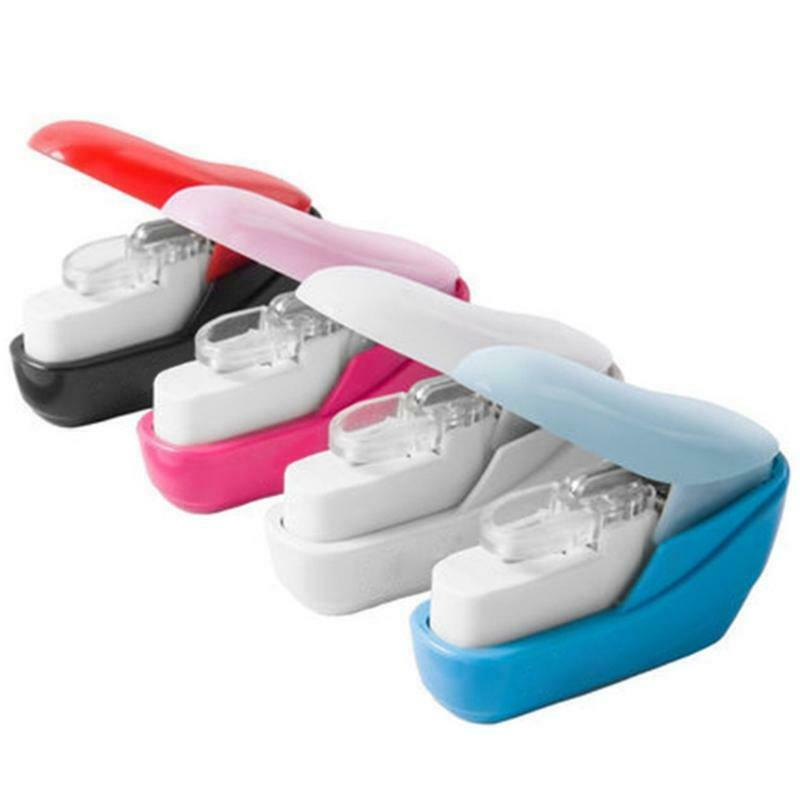 Color Stapleless Stapler Book Paper Stapling Stapler Mini Portable No Staples