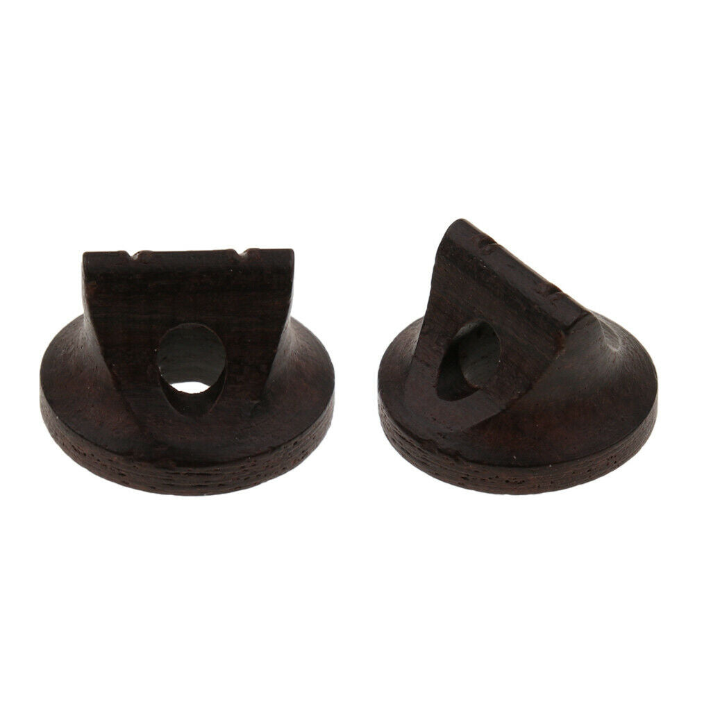 2x Ebony Erhu Bridge for String Instrument Parts