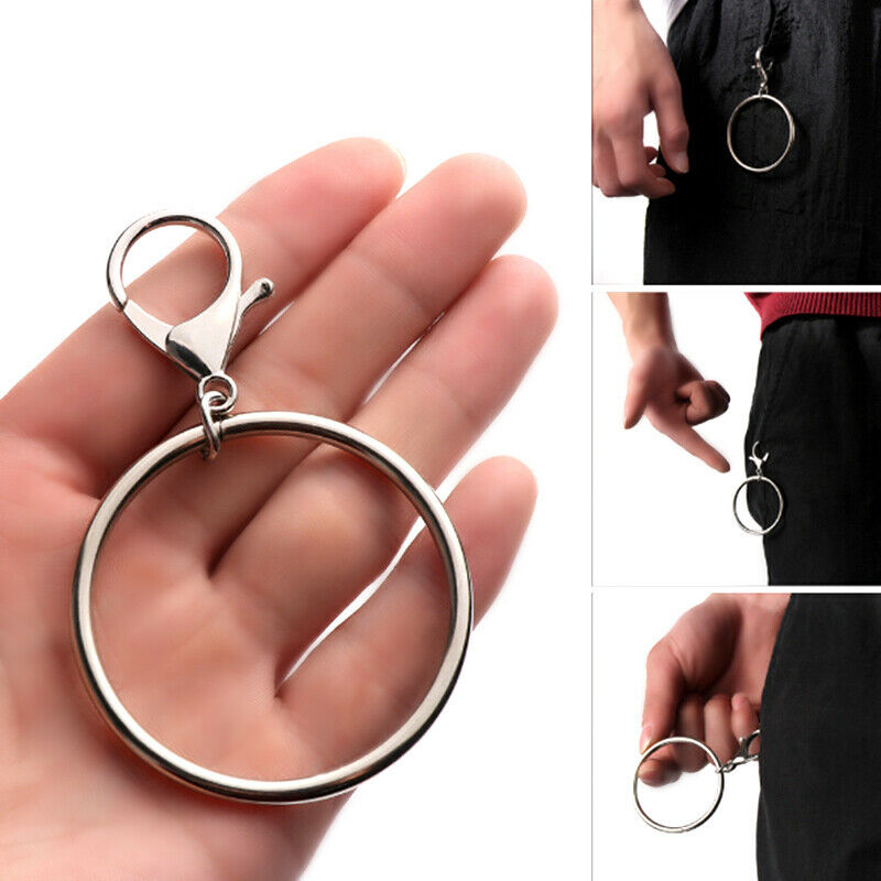 1pc Street Big Ring Key Chain Rock Punk Trousers Hipster Pant HipHop AccessoBDA