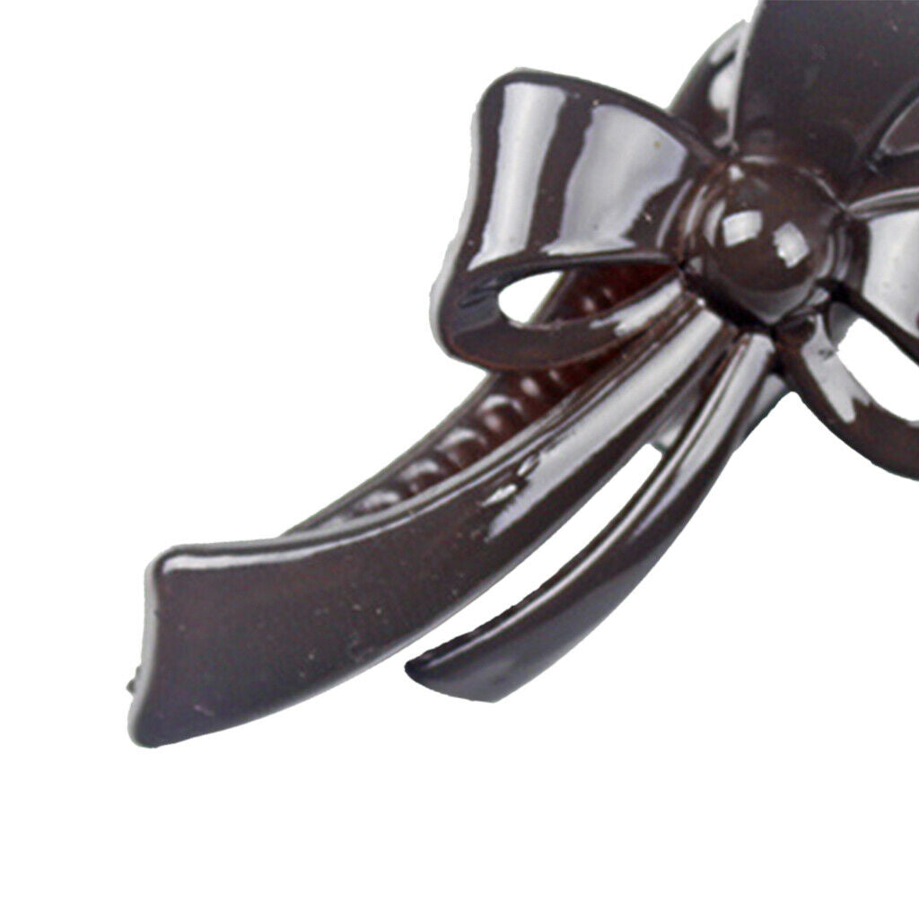 Pack Of 10 Korean Style Bow Hairpin Spring Clip Grip For Baby Girl Toddlers -