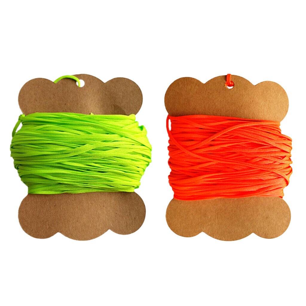 Durable High Resistance Flat Line For Diving 30m / 50m Orange And Green