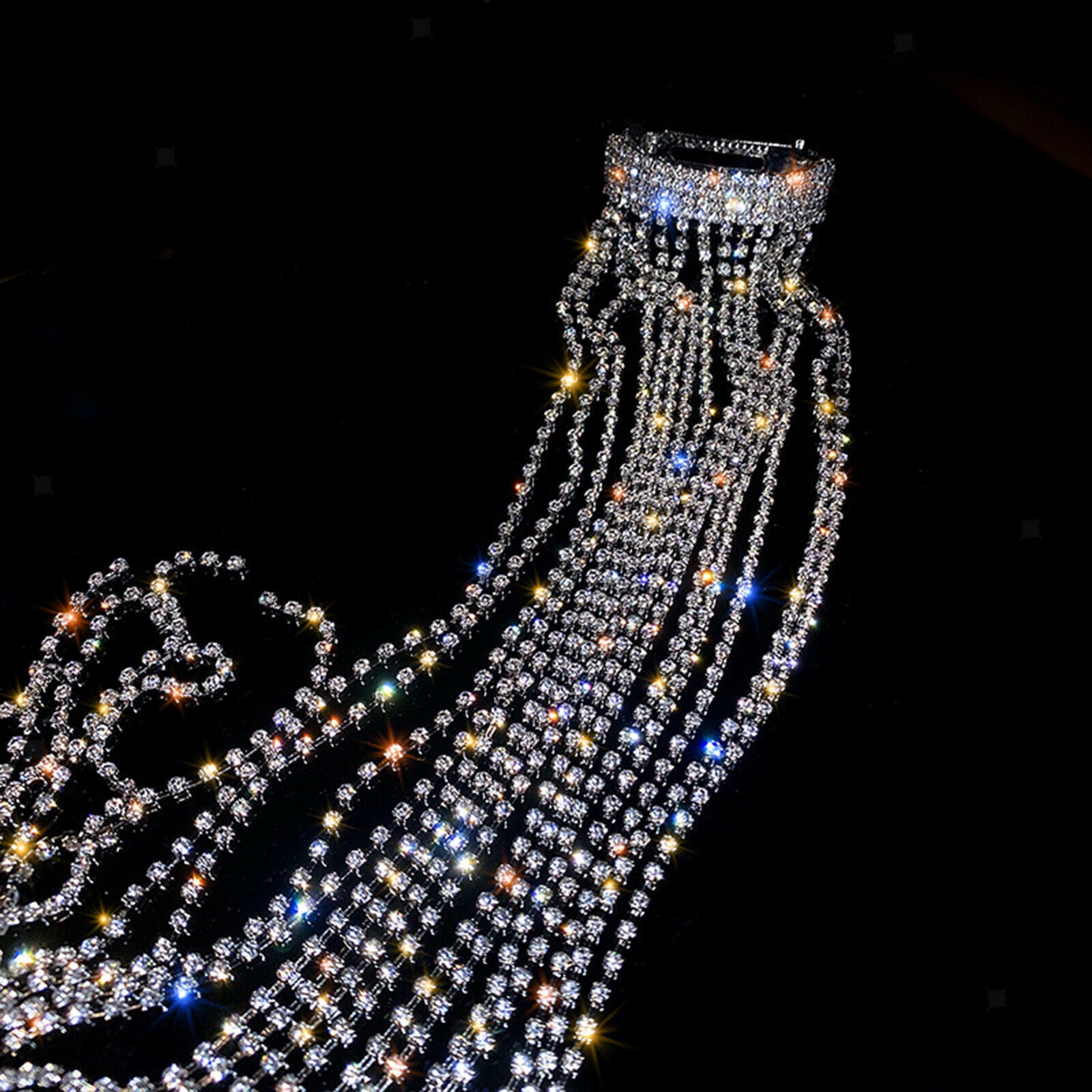 Rhinestone Beads Hairpin Hair Accessories Tassels Girls Ponytail Holder