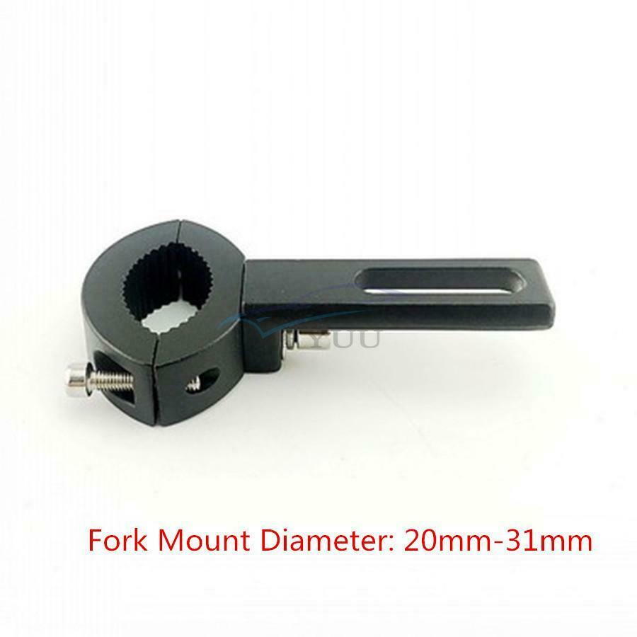 2PCS Black Universal Aluminum Alloy Motorcycle LED Headlight Tube Fork Bracket