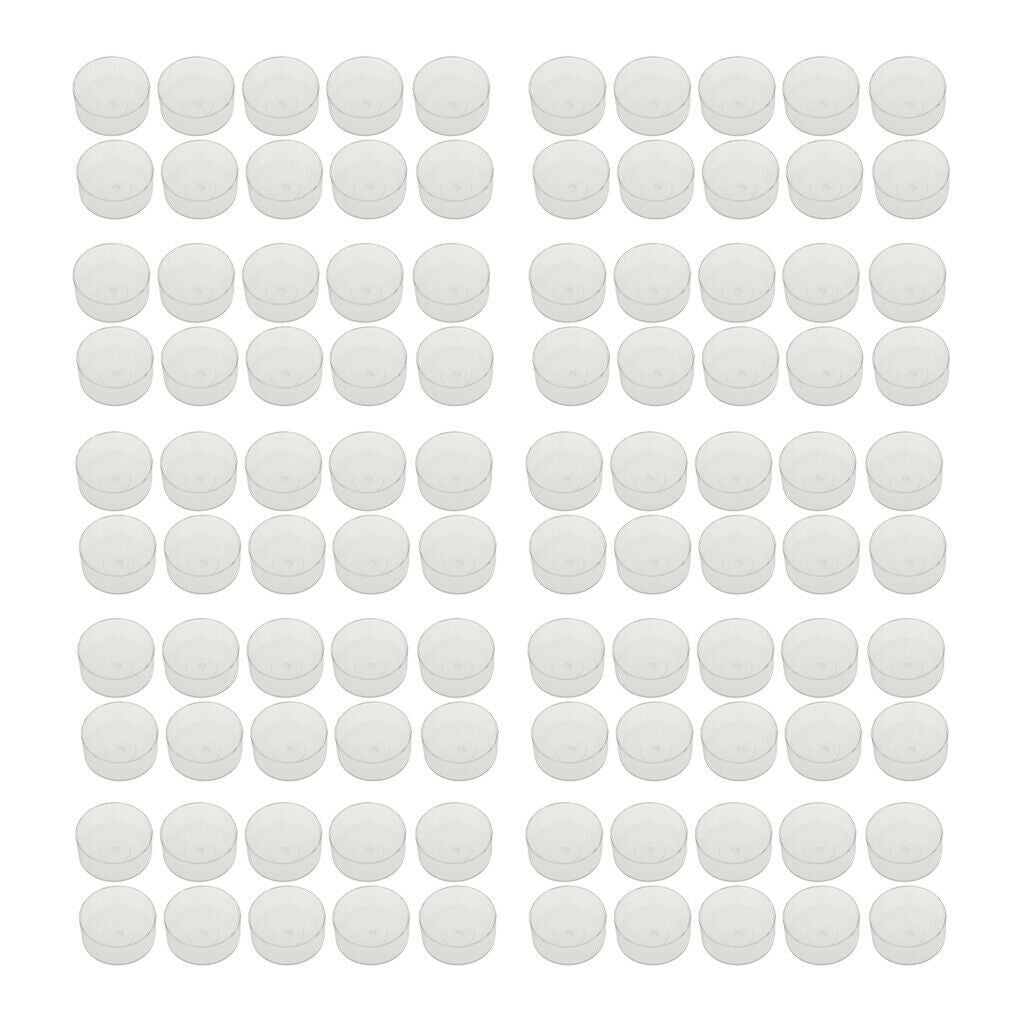 100pcs Tealight Cups Candle Mold Case Accessories DIY Wedding Decoration