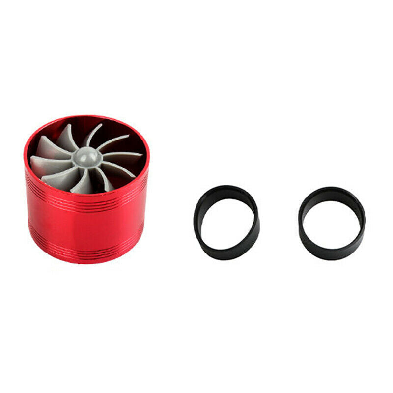Air Intake Turbonator Single Fan Gas Fuel Saver Turbo Supercharger 2.5" ~ 2.9"