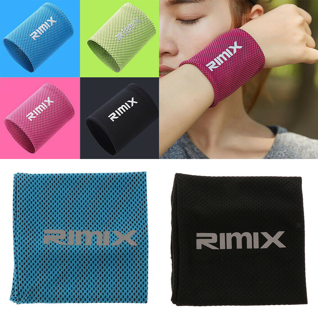Unisex Sport Wristbands Elastic Cool Athletic Sweatbands Absorbent Wristbands