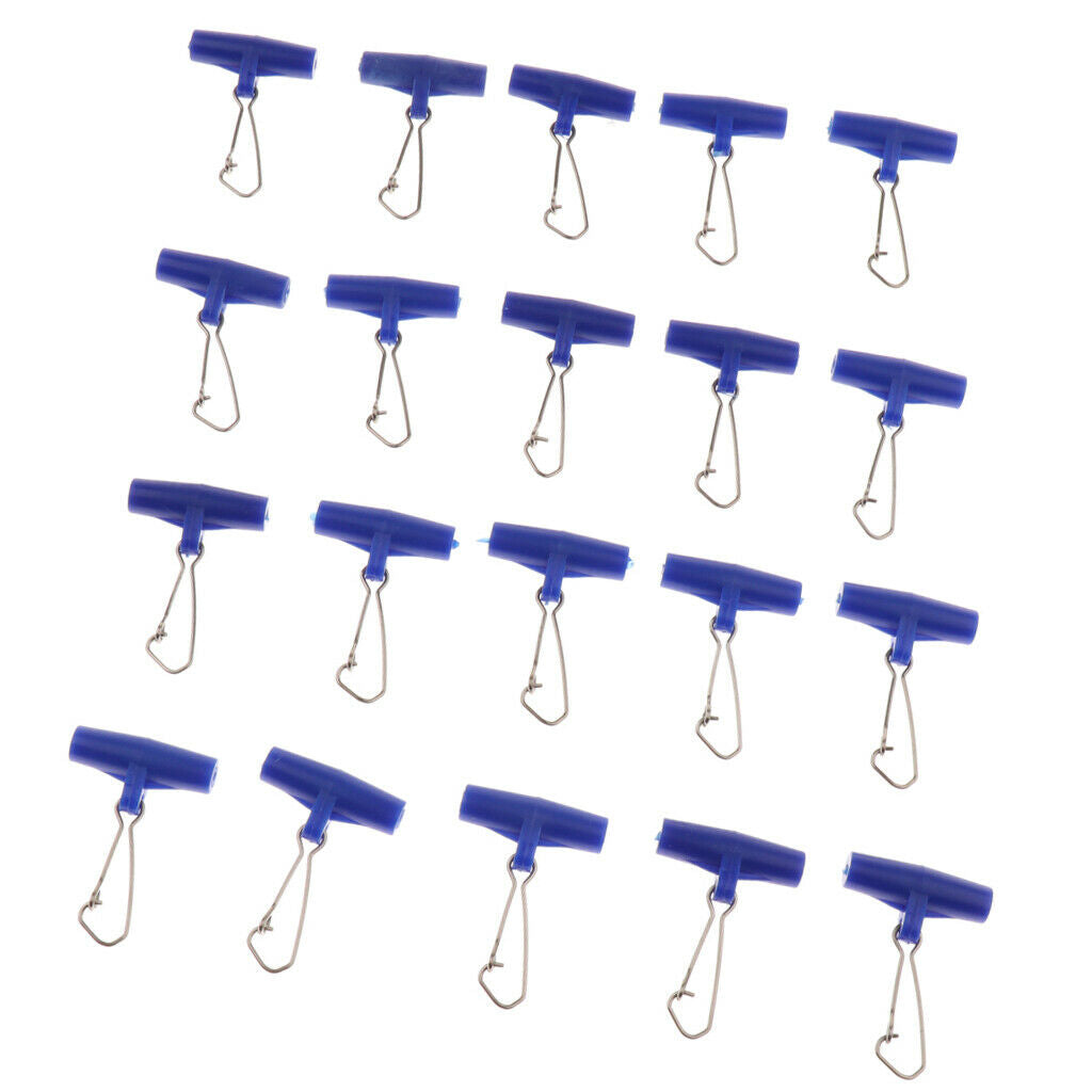 40Pcs Zip Slider High-strength Fishing Line Sinker Slider Slides with Hooked