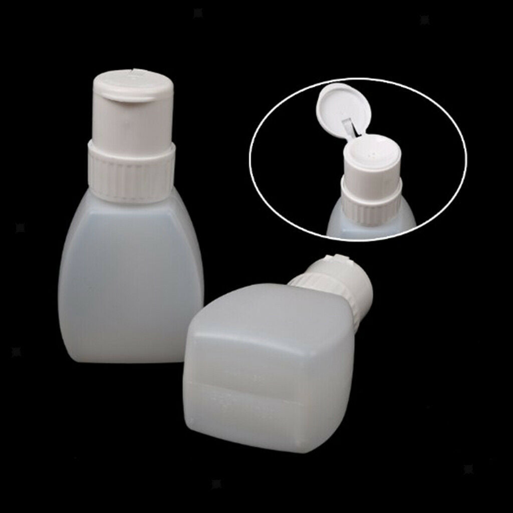 2 Pieces Refillable Nail Polish Remover Dispenser Methanol Acetone Bottle