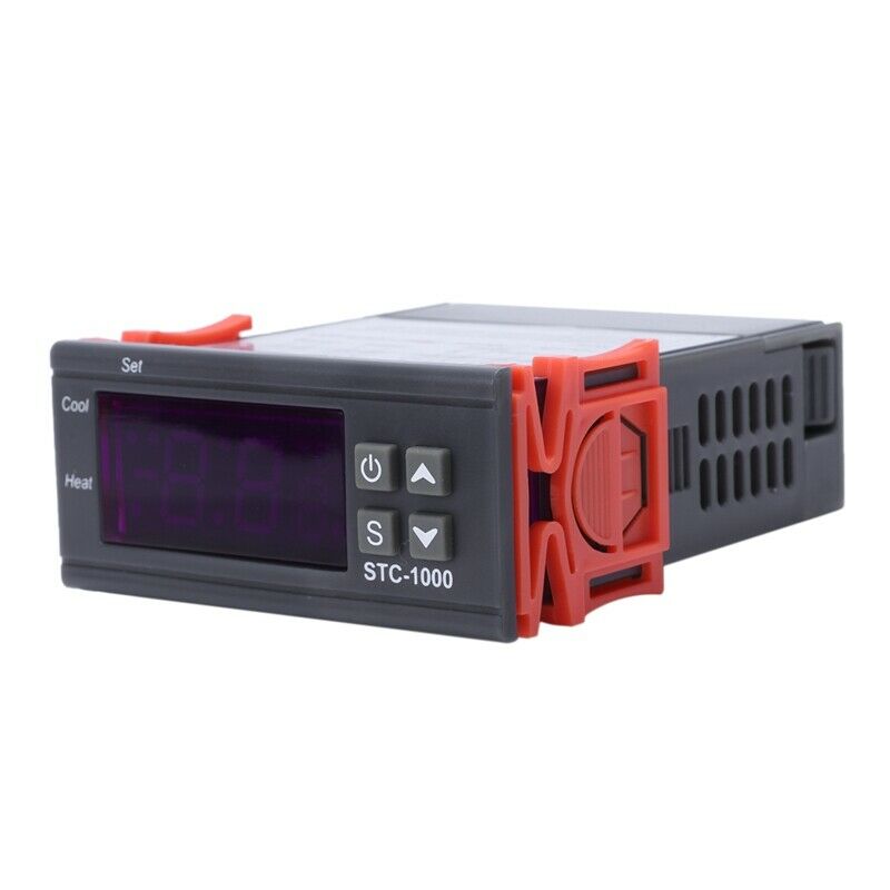 220V Digital STC-1000 Temperature Controller Thermostat Regulator+Sensor ProbeJ7