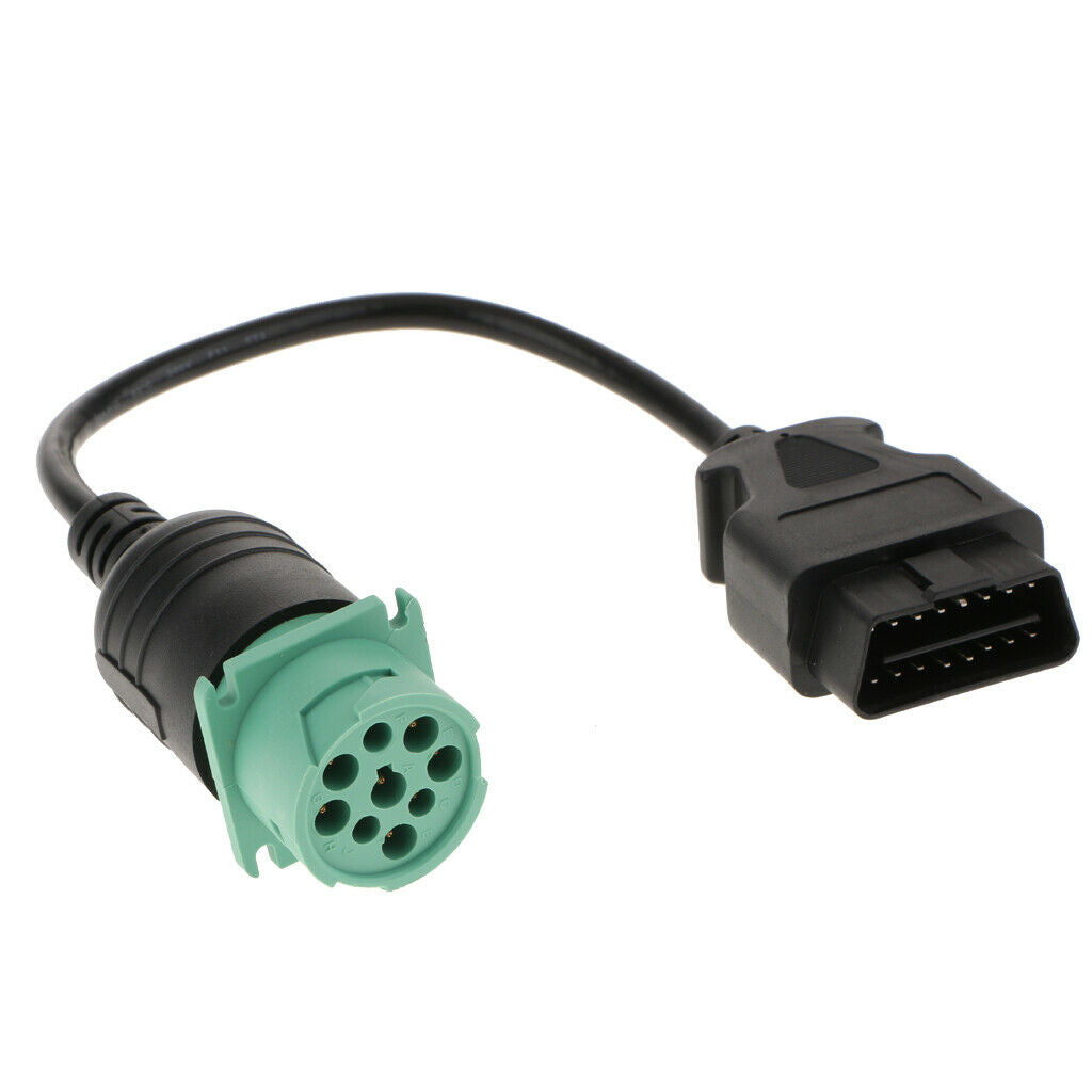 Heavy Truck  Diagnostic Adapter 9 Pin Male To 16 Pin Female Connector