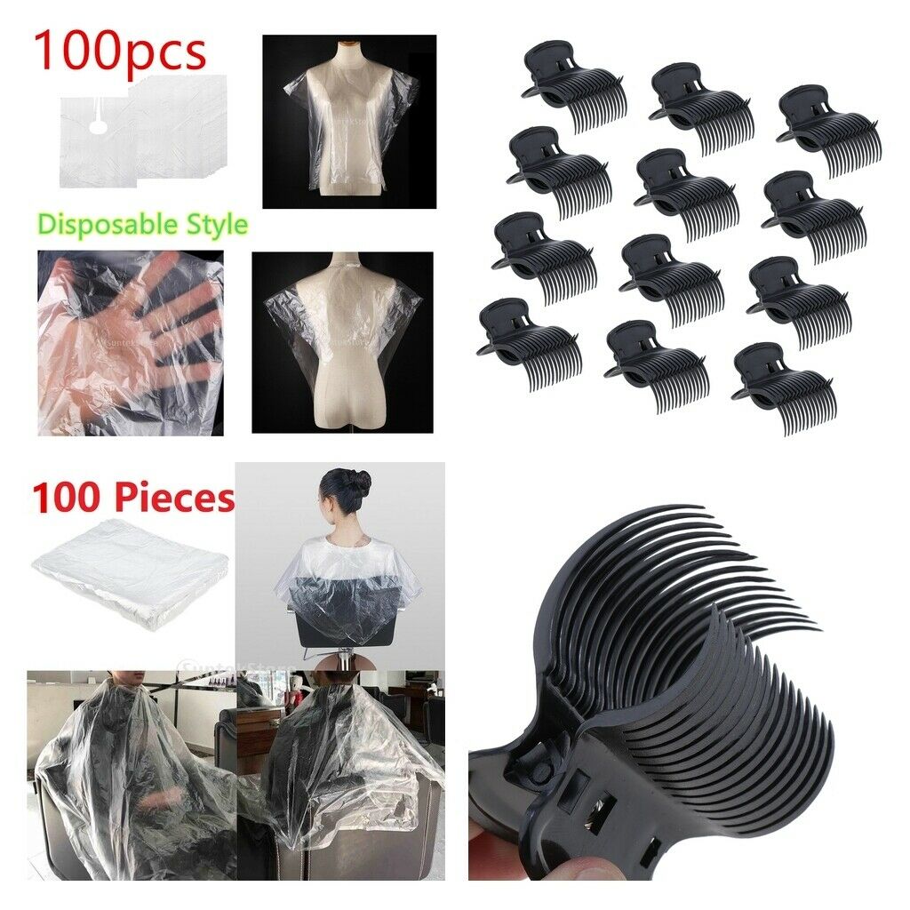200x Disposable Hair Cutting Cape Salon Gown Unisex Barber Shop Capes Apron