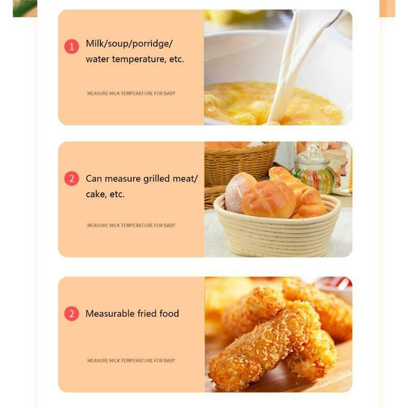 Kitchen Digital Thermometer with Foldable Long Probe Remote Range Cooking Food