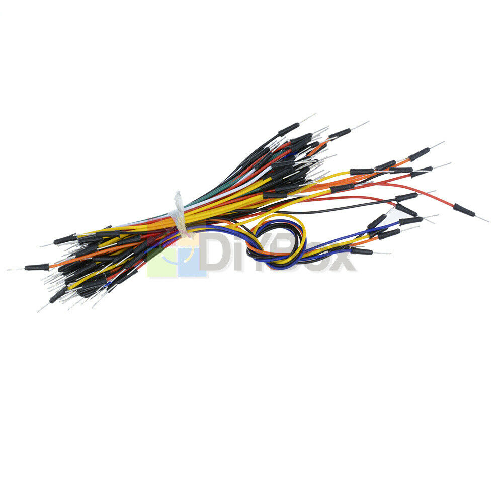 Male to Male Solderless Flexible Breadboard Jumper Cable Wires 65Pcs for Arduino