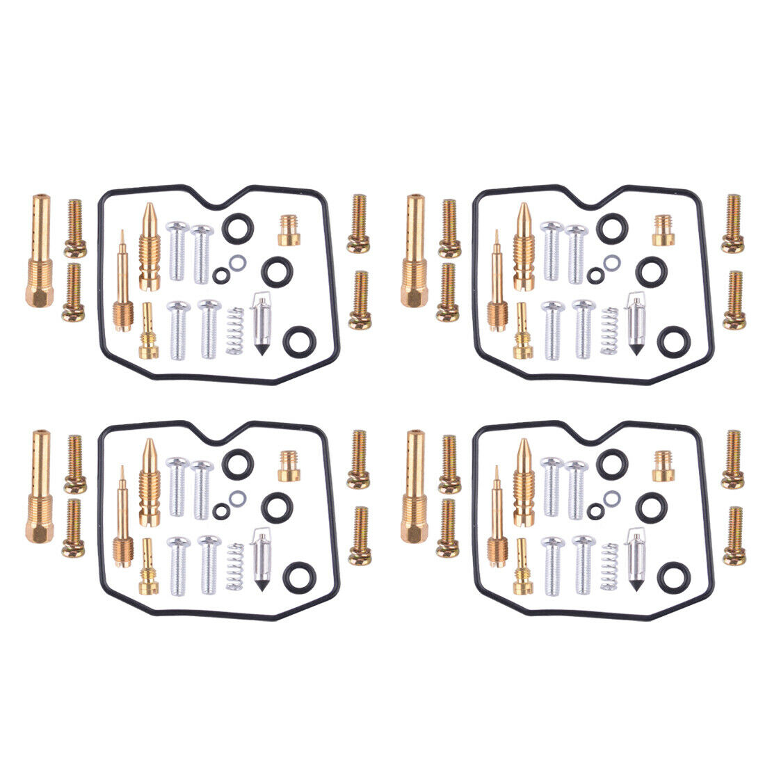 4sets Carburetor Repair Rebuild Kit Fit For Motorcycle Kawasaki KLR250 1987-2002