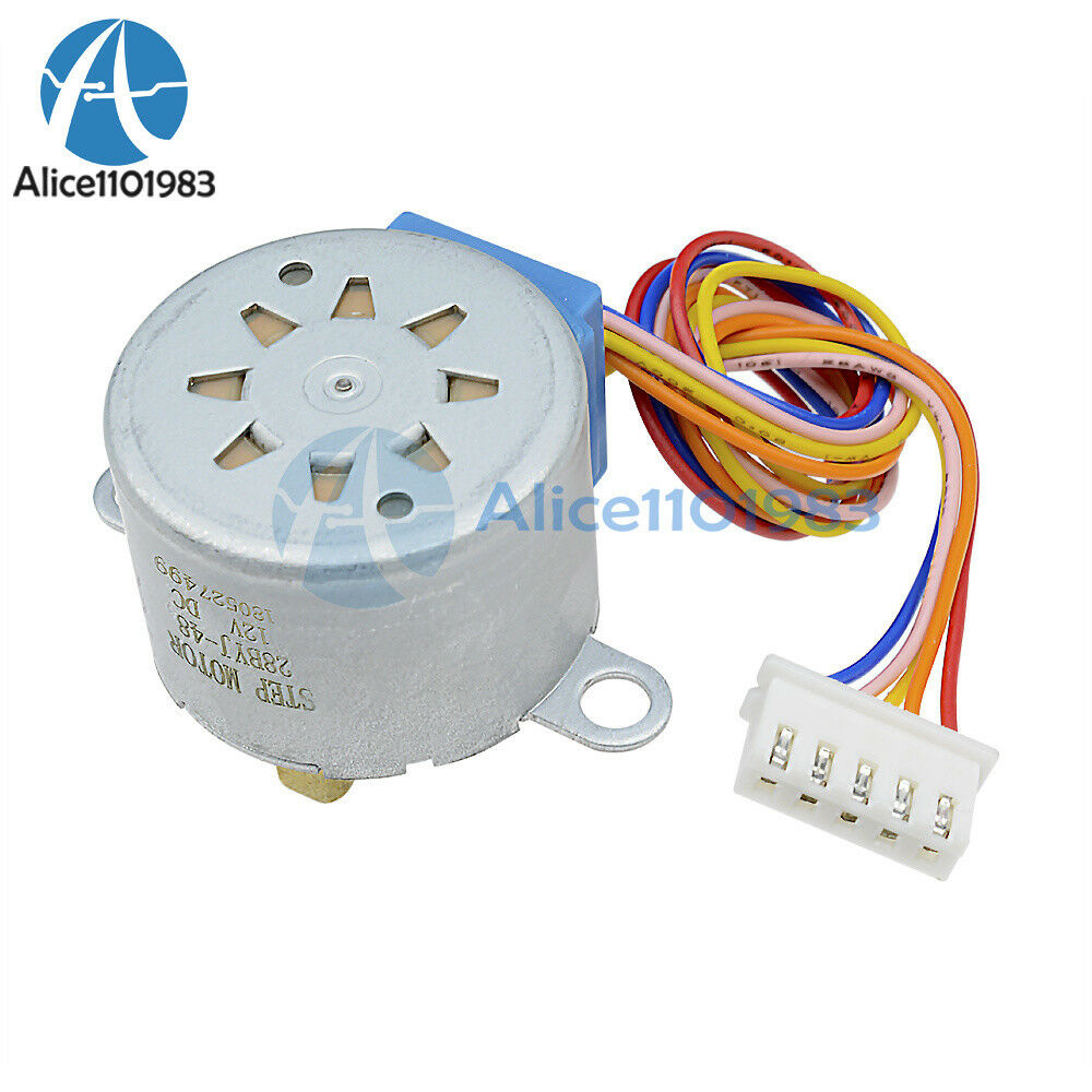 4 Phase DC12V Step Motor Reduction 28BYJ-48 Valve Gear Stepper Motor For Arduino