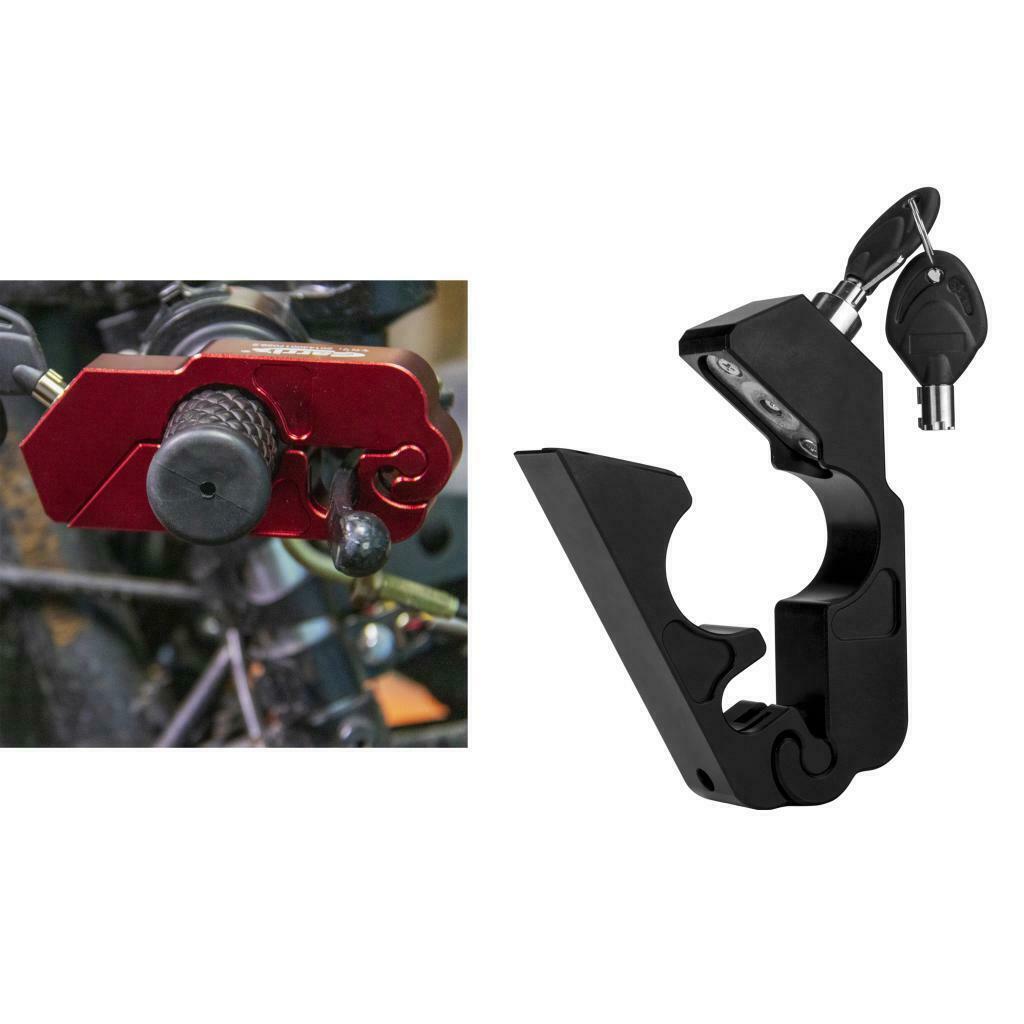 Black Motorcycle Lock Anti Theft  Handlebar Grip Lock For Scooters ATV