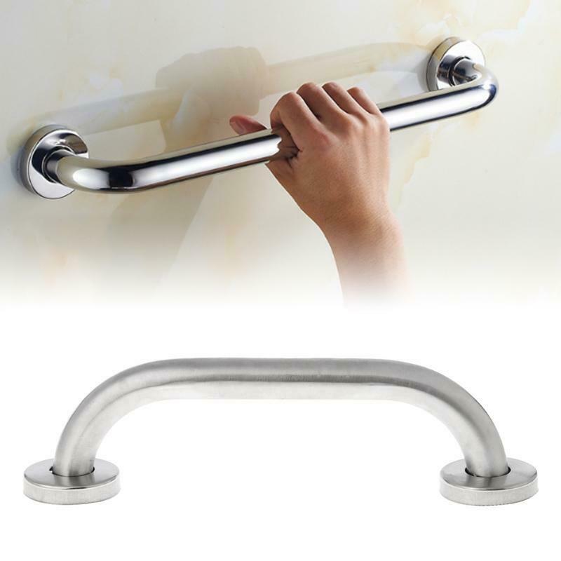 Stainless Steel Bathroom Shower Support Wall Grab Bar Safety Handle Towels Rail