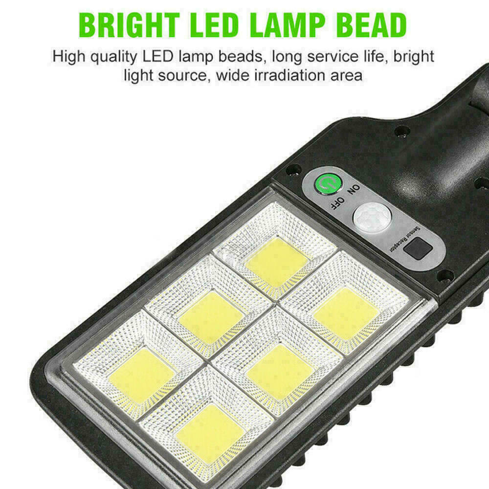 LED Solar Power PIR Motion Sensor Wall Light Outdoor Lamp Lighting Waterproof US